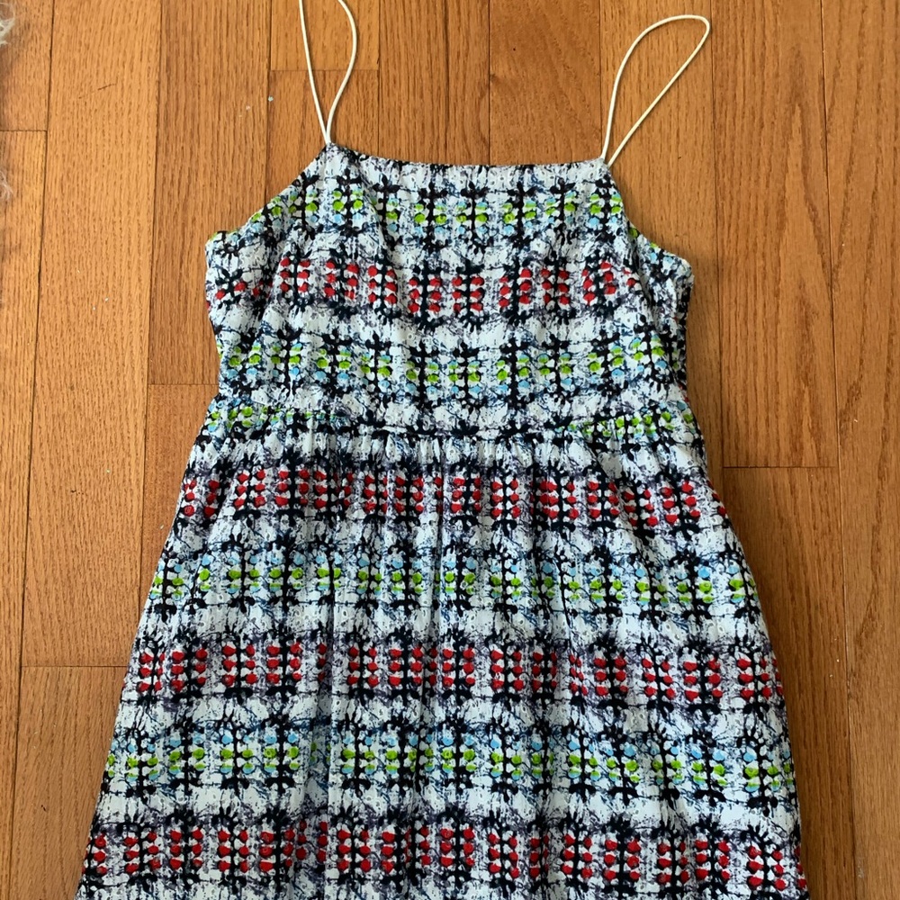 Topshop petite patterned strappy dress w pockets 4